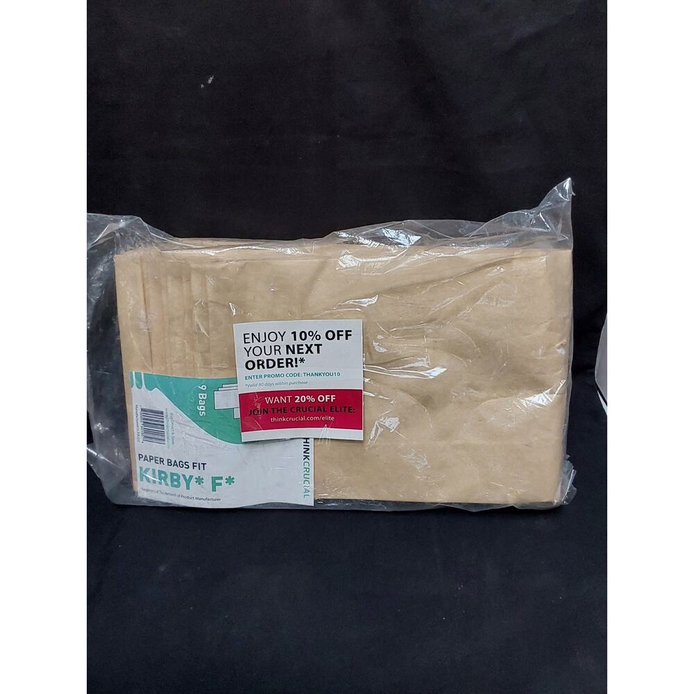 Kirby style F Vacuum bags New in package count of 9